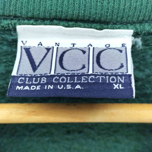 VCC VANTAGE 90S USA製 企業 ロゴ 刺繍 スウェット メンズ import:XL