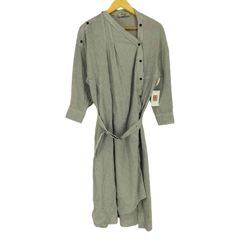 レイチェルコーミー RACHEL COMEY ストライプ シアサッカー アシンメトリー シャツワンピース レディース JPN:2