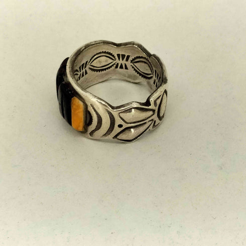 ナバホ NAVAJO Ray Adakai レイアダカイ ストーン リング メンズ 19号