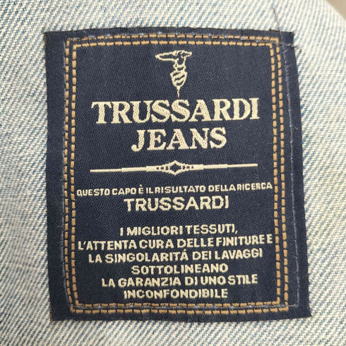 トラサルディジーンズ TRUSSARDI JEANS 90s MADE IN ITALY イタリア製 ロゴ 刺繍 デニム パンツ ジーンズ メンズ 45