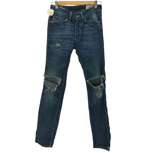 ディーゼルインダストリー Diesel Industry THAYE ダメージ 加工 スリム ボタンフライ デニム パンツ Y2K メンズ W26 L32