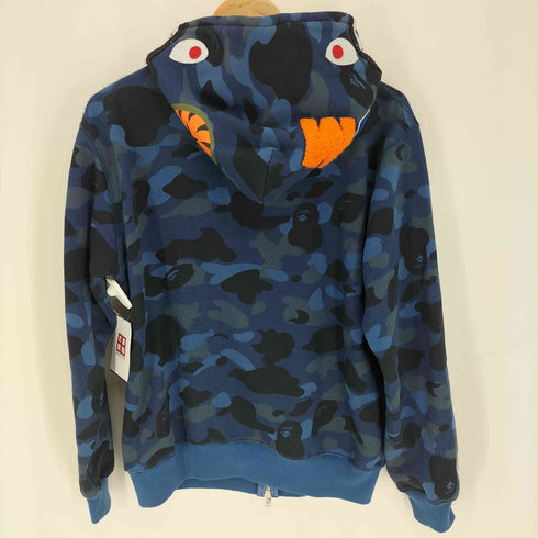 アベイシングエイプ A BATHING APE COLOR CAMO SHARK WIDE FIT ZIP DOUBLE HOODIE メンズ JPN:M