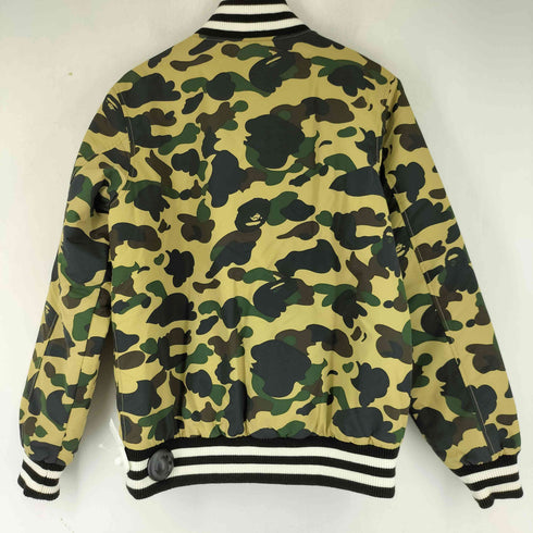 アベイシングエイプ A BATHING APE 1st camo yellow a bathing ape head varsity jacket ファーストカモ バーシティジャケット メンズ JPN:M
