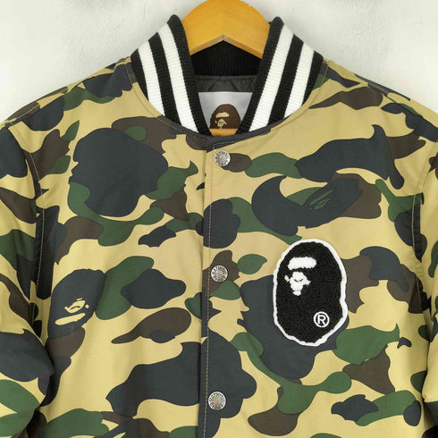アベイシングエイプ A BATHING APE 1st camo yellow a bathing ape head varsity jacket ファーストカモ バーシティジャケット メンズ JPN:M