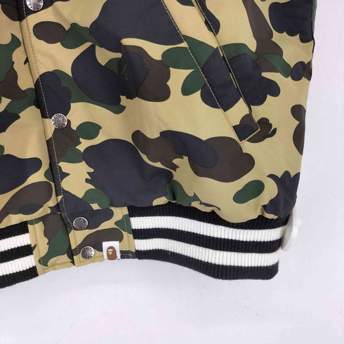 アベイシングエイプ A BATHING APE 1st camo yellow a bathing ape head varsity jacket ファーストカモ バーシティジャケット メンズ JPN:M