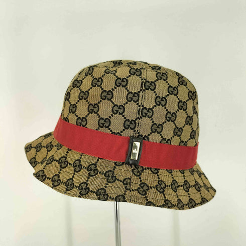 グッチ GUCCI GGキャンバス バケットハット メンズ L