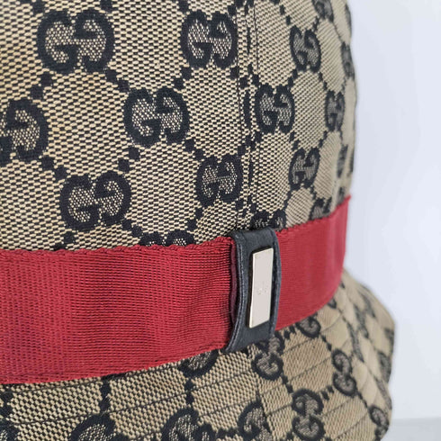 グッチ GUCCI GGキャンバス バケットハット メンズ L