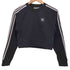 アディダスオリジナルス adidas Originals トレフォイルロゴ 3ストライプ クロップド スウェット レディース import:XS