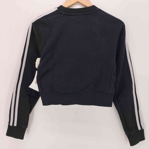 アディダスオリジナルス adidas Originals トレフォイルロゴ 3ストライプ クロップド スウェット レディース import:XS