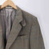 SCABAL 2B テーラード ジャケット チンスト フラップ付き ポケット チェック カシミア混 メンズ