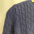 ラルフローレン RALPH LAUREN 90S 香港製 ポニー刺繍 ケーブル編み コットンニット レディース import:XS