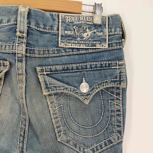 トゥルーレリジョン TRUE RELIGION USA製 JOEY SUPER T ブーツカット フレア デニムパンツ メンズ US:32-33