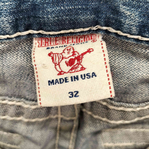 トゥルーレリジョン TRUE RELIGION USA製 JOEY SUPER T ブーツカット フレア デニムパンツ メンズ US:32-33