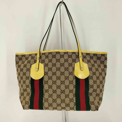 グッチ GUCCI GGキャンバス シェリーライン トートバッグ ハンドバッグ GGcanvas shelleyline totebag handbag レディース