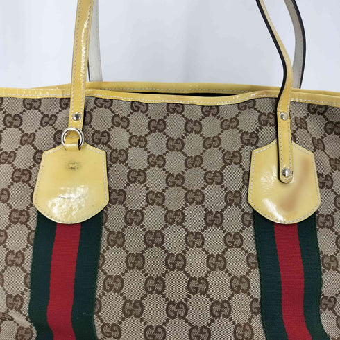 グッチ GUCCI GGキャンバス シェリーライン トートバッグ ハンドバッグ GGcanvas shelleyline totebag handbag レディース