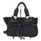グッチ GUCCI レザーストラップ キャンバス ハンドバッグ leather strap canvas hand bag レディース