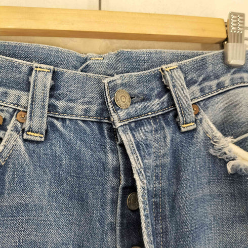 リーバイス Levis 00S 37501 赤耳 セルヴィッチ ダメージ加工 ストレートデニムパンツ メンズ W36