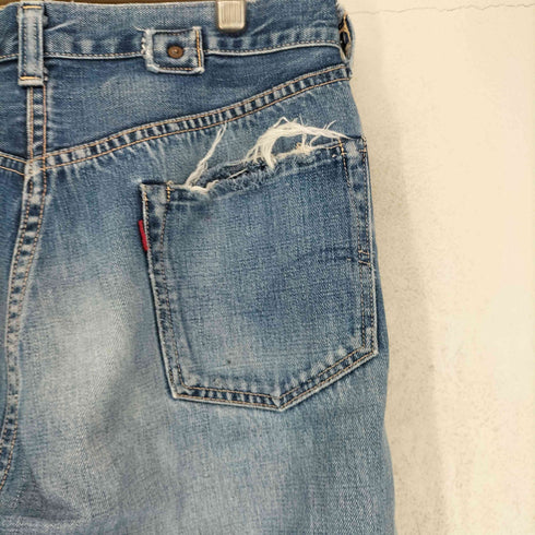 リーバイス Levis 00S 37501 赤耳 セルヴィッチ ダメージ加工 ストレートデニムパンツ メンズ W36