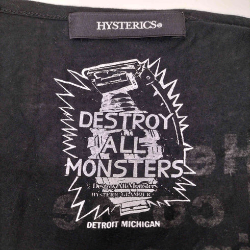 ヒステリックス HYSTERICS アーティスト コラボ プリント パンク バンド Tシャツ レーヨン 100% レディース FREE