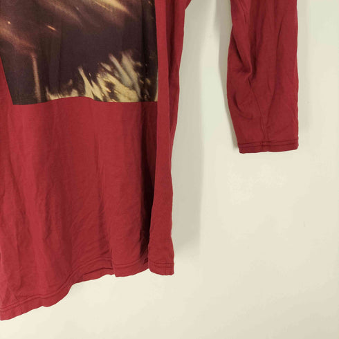 ヒステリックス HYSTERICS アーティスト コラボ 両面 プリント アシンメトリー 長袖 Tシャツ L/S カットソー レディース FREE