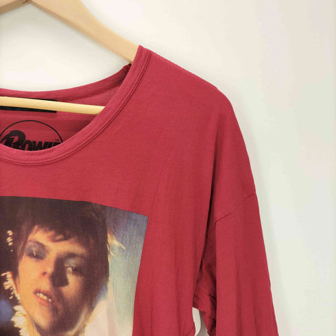 ヒステリックス HYSTERICS アーティスト コラボ 両面 プリント アシンメトリー 長袖 Tシャツ L/S カットソー レディース FREE