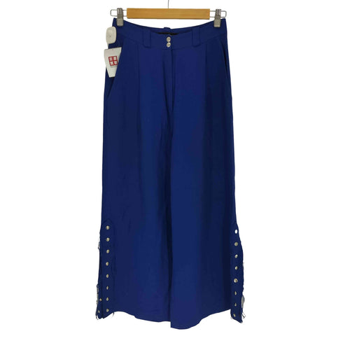 プロエンザスクーラー PROENZA SCHOULER 70-80S SKAジップ 2タック サイドスナップボタン ワイドスラックス パンツ レディース