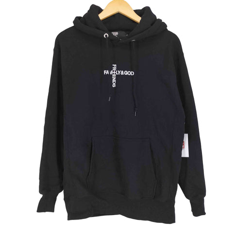Friends Family Fans & God Hoodie 刺繍 プルオーバー パーカー street メンズ L