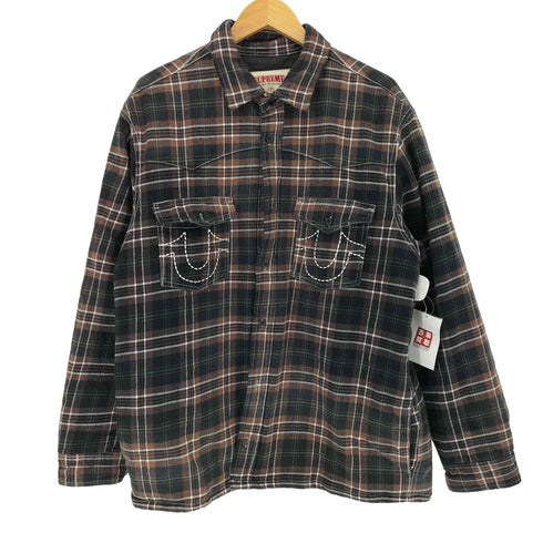 シュプリーム Supreme 25AW Quilted Lined Plaid Flannel Shirt キルティング ラインド チェック フランネル シャツ メンズ import:L