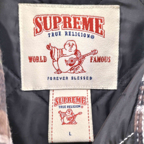 シュプリーム Supreme 25AW Quilted Lined Plaid Flannel Shirt キルティング ラインド チェック フランネル シャツ メンズ import:L