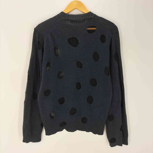 トリココムデギャルソン tricot COMME des GARCONS 90S コットン ポリ ドット柄 クルーネック ニット AD1997 Archive アーカイブ レディース