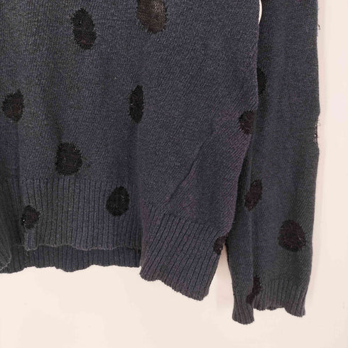 トリココムデギャルソン tricot COMME des GARCONS 90S コットン ポリ ドット柄 クルーネック ニット AD1997 Archive アーカイブ レディース
