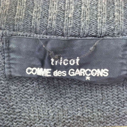 トリココムデギャルソン tricot COMME des GARCONS 90S コットン ポリ ドット柄 クルーネック ニット AD1997 Archive アーカイブ レディース