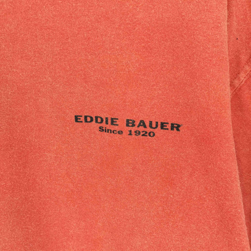 エディーバウアー Eddie Bauer EBTEK 90S カナダ製 EDDIE BAUER SINCE 1920 両面プリント S/S クルーネックTシャツ メンズ import:L