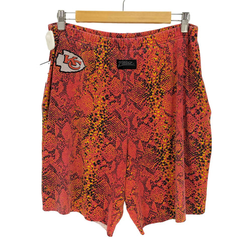 ZUBAZ 90S USA製 総柄 マルチカラー KCワッペン スウェット ショーツパンツ メンズ XL