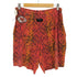 ZUBAZ 90S USA製 総柄 マルチカラー KCワッペン スウェット ショーツパンツ メンズ XL