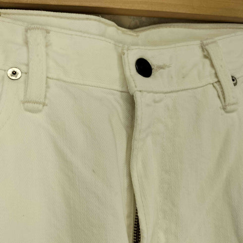 ポロラルフローレン POLO RALPH LAUREN 15941 ホワイト ジップフライ ストレート デニム パンツ メンズ 33/32