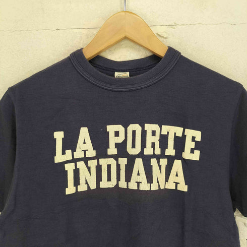 ウエアハウス WAREHOUSE シングルステッチ LA PORTE INDIANA プリント 半袖 Tシャツ メンズ S