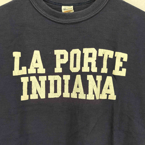 ウエアハウス WAREHOUSE シングルステッチ LA PORTE INDIANA プリント 半袖 Tシャツ メンズ S