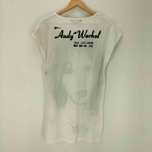 アンディウォーホルバイヒステリックグラマー andy warhol by HYSTERIC GLAMOUR RS/MICK JAGGER 1975 pt ワンピース レディース FREE