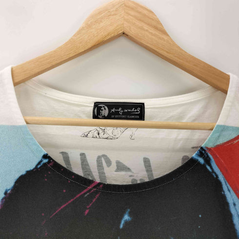 アンディウォーホルバイヒステリックグラマー andy warhol by HYSTERIC GLAMOUR RS/MICK JAGGER 1975 pt ワンピース レディース FREE