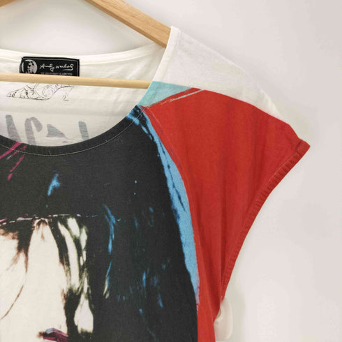 アンディウォーホルバイヒステリックグラマー andy warhol by HYSTERIC GLAMOUR RS/MICK JAGGER 1975 pt ワンピース レディース FREE