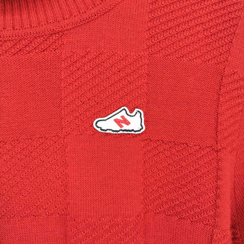ニューバランス NEW BALANCE golf チェック ウール タートルネック ニット メンズ 1