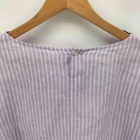 アンタイトル UNTITLED 24SS リネンストライプ 袖ボリュームブラウス レディース JPN:2