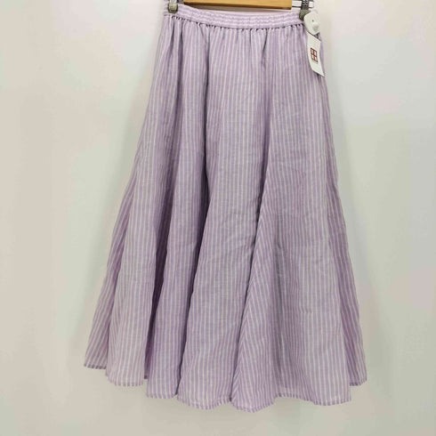 アンタイトル UNTITLED 24SS リネンストライプ フレアスカート レディース JPN:2