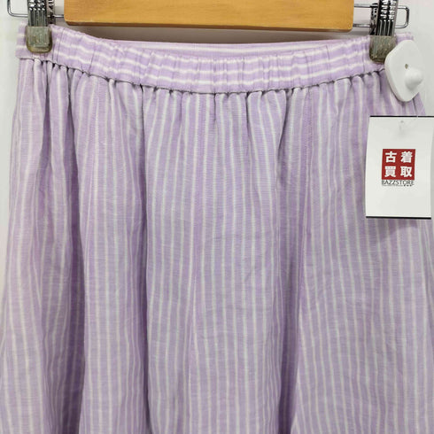 アンタイトル UNTITLED 24SS リネンストライプ フレアスカート レディース JPN:2