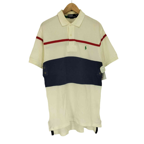 ポロバイラルフローレン Polo by RALPH LAUREN 90s- ポニー 刺繍 サーマル ポロシャツ メンズ M