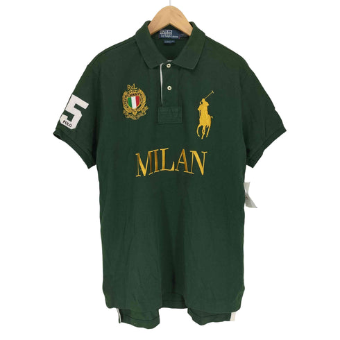 ポロバイラルフローレン Polo by RALPH LAUREN 90s- CUSTOM FIT ビッグポニー 刺繍 MILAN 5 ポロシャツ メンズ L