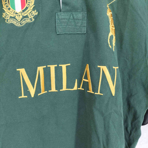 ポロバイラルフローレン Polo by RALPH LAUREN 90s- CUSTOM FIT ビッグポニー 刺繍 MILAN 5 ポロシャツ メンズ L