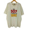 90S PLATINUM PLUS ボディ USA製 メッセージ プリント Tシャツ 裾袖シングル メンズ 4XL