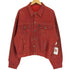 G11 BASIC JEANS レザー ロゴボタン トラッカージャケット メンズ US:40